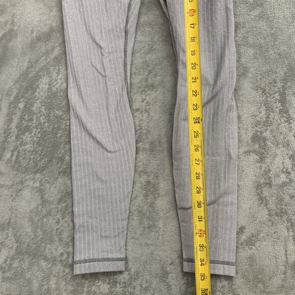 Lululemon Leggings Womens 4 Wunder Under Pant Heathered Herringbone Athleisure - Picture 2 of 12